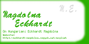 magdolna eckhardt business card